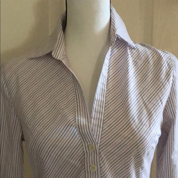 EXPRESS - Stripe Button Shirt - Size 5/6 - Picture 2 of 8